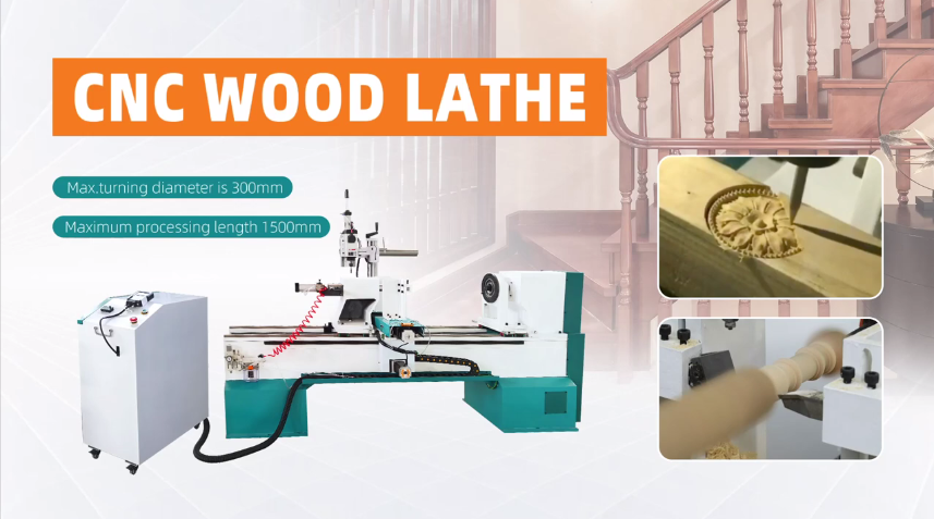 Leapion 3015 Video de torno de madera CNC
