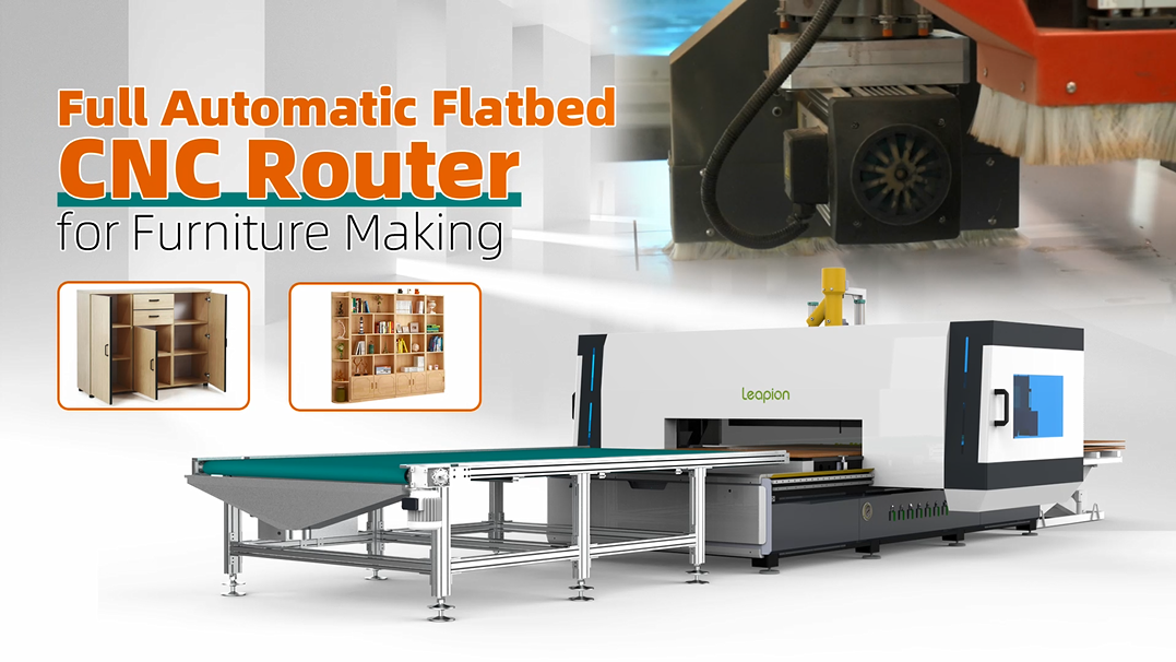 Enrutador CNC de plataforma plana completa para la fabricación de muebles